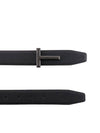 Black Reversible Leather Belt Black - TOM FORD - BALAAN 3