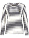 Striped diagonal wappen embroidery t-shirt MW4ME484 - P_LABEL - BALAAN 8