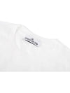 Logo Patch Cotton Short Sleeve T-Shirt White - STONE ISLAND - BALAAN 4