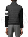 4 Bar Poly Twill Down Vest Charcoal - THOM BROWNE - BALAAN 5