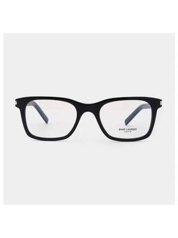 Eyewear Square Recycled Acetate Eyeglasses Black - SAINT LAURENT - BALAAN 1