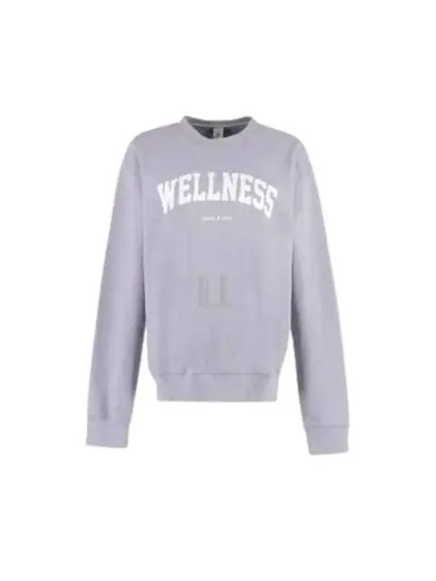 Wellness Crew Neck Cotton Long Sleeve T-Shirt Purple - SPORTY & RICH - BALAAN 2