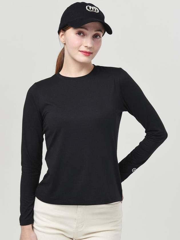 Functional Warm Span Round Black T-shirt DO4222TS01-1 - DOYOUKNOWMC GOLF WEAR - BALAAN 2