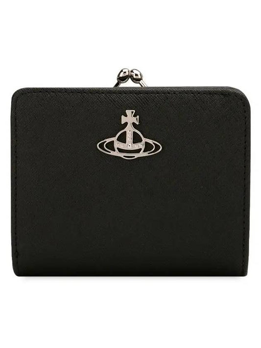 ORB Logo Half Wallet Black - VIVIENNE WESTWOOD - BALAAN 2