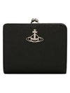 ORB Logo Half Wallet Black - VIVIENNE WESTWOOD - BALAAN 4