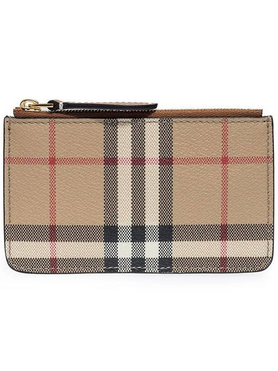 Check Print Coin Wallet Beige - BURBERRY - BALAAN 2