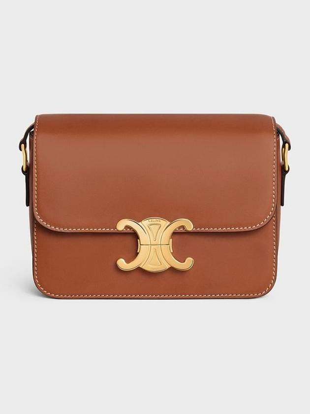 Natural TIN Triomphe Calfskin Cross Bag Tan - CELINE - BALAAN 2