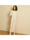 Quilt Long Dress Ivory - TINA BLOSSOM - BALAAN 1