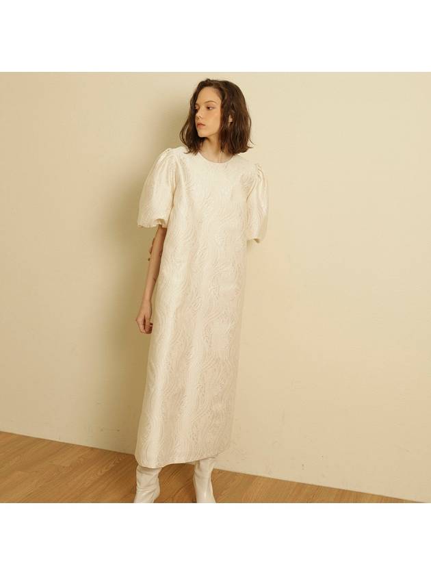 Quilt Long Dress Ivory - TINA BLOSSOM - BALAAN 2