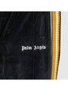 Men's Logo CHENILL Track Pants CA007F19469007 1001 BLACK WHITE PLC006bk - PALM ANGELS - BALAAN 3