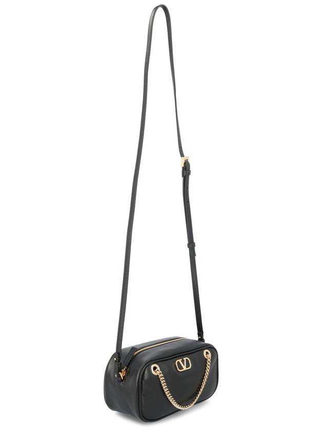 Garavani V Logo Signature Cross Bag Black - VALENTINO - BALAAN 4