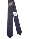 Anchor Jacquard Classic Silk Tie Navy - THOM BROWNE - BALAAN 2