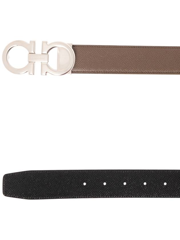 FERRAGAMO Reversible Belt With Logo, Men's, Brown - SALVATORE FERRAGAMO - BALAAN 5