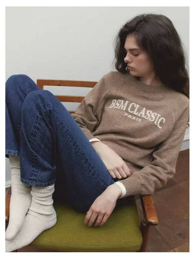 BSM CLASSIC KNIT PULLOVER MOCHACCINO - BENSIMON - BALAAN 1