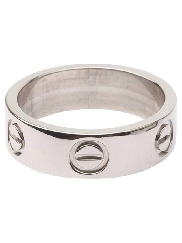 B40505 White Gold Classic Love Ring No 50 32702 - CARTIER - BALAAN 4