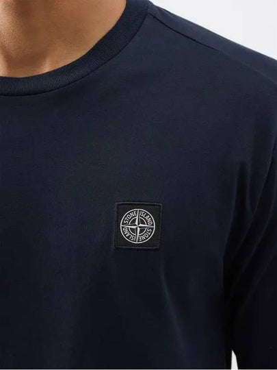 Stone Island Compass Logo Embroidered Cotton Long Sleeve TShirt - STONE ISLAND - BALAAN 2