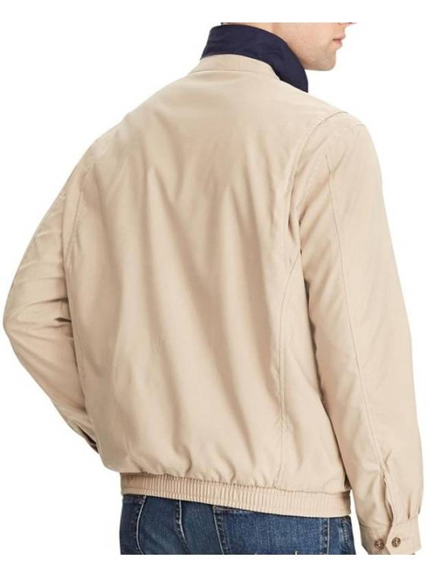 Men's Bayport Cotton Zip-Up Jacket Beige - POLO RALPH LAUREN - BALAAN 4