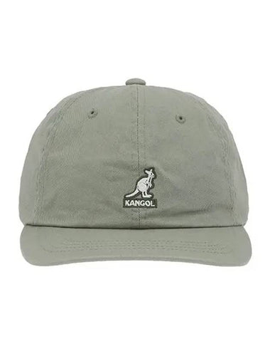 K5165HT OIL GREEN washed ball cap - KANGOL - BALAAN 1