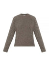 Veneta Crew Neck Knit Top Grey - BOTTEGA VENETA - BALAAN 2