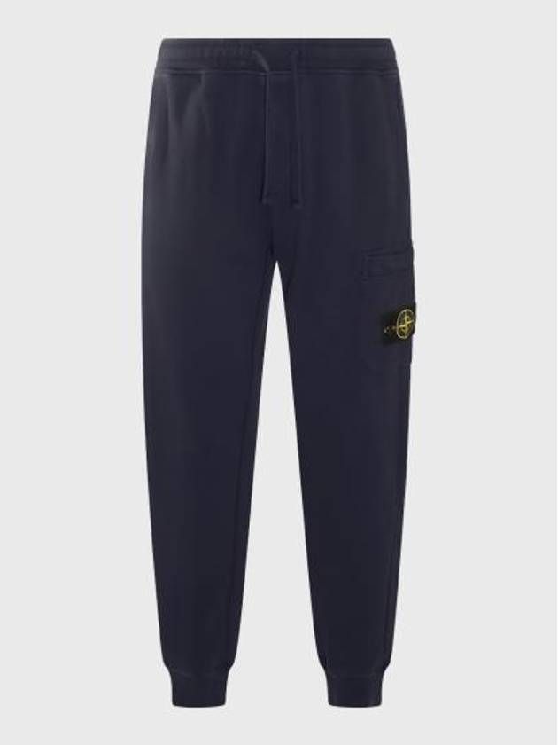 Compass Patch Cotton Track Pants Navy - STONE ISLAND - BALAAN 2