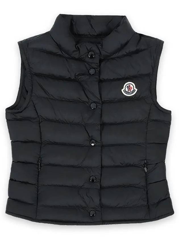 Kids Liane Logo Patch Padded Vest Black - MONCLER - BALAAN 3