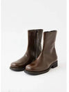 Camion Leather Ankle Boots Brown - OUR LEGACY - BALAAN 2