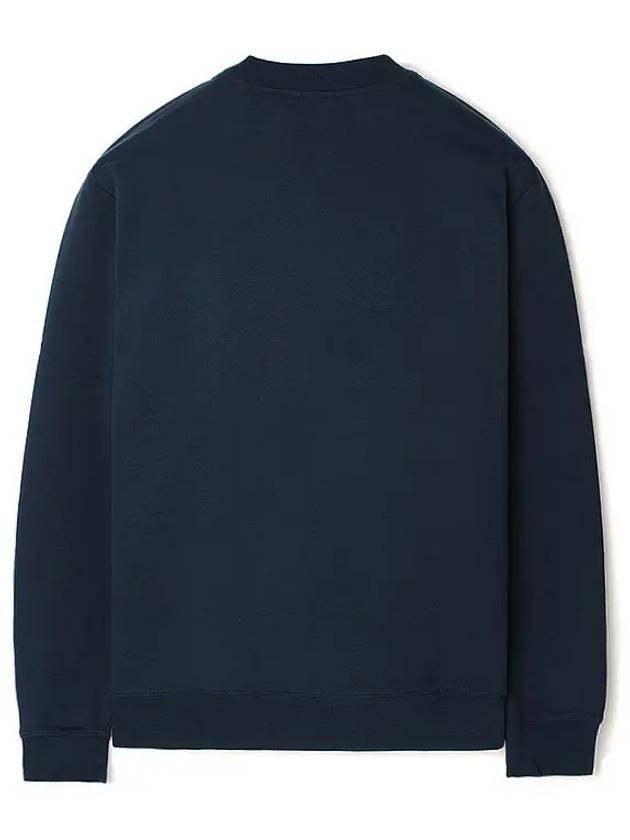 Men's VPC Logo Print Crew Neck Sweatshirt Navy - A.P.C. - BALAAN 3