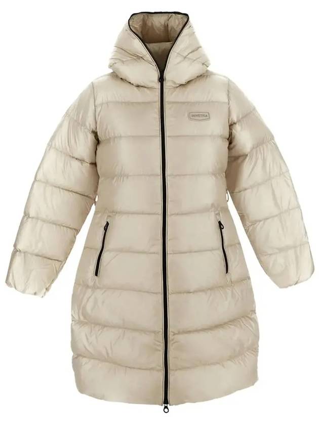 Choo Logo Hooded Down Padding Beige - DUVETICA - BALAAN 2