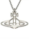 Thin Lines Flat ORB Necklace Silver - VIVIENNE WESTWOOD - BALAAN 2