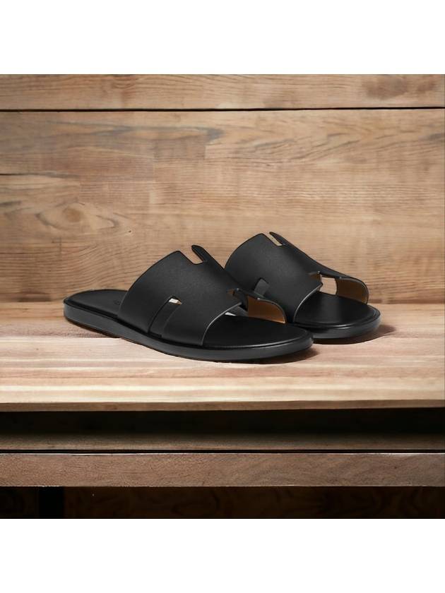 Izmir Sandal Calfskin & Noir - HERMES - BALAAN 5