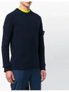 Men's round neck wool knit 6915540A3 V0020 - STONE ISLAND - BALAAN 4