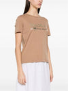 Quieto Cotton Short Sleeve T-Shirt Brown - S MAX MARA - BALAAN 5