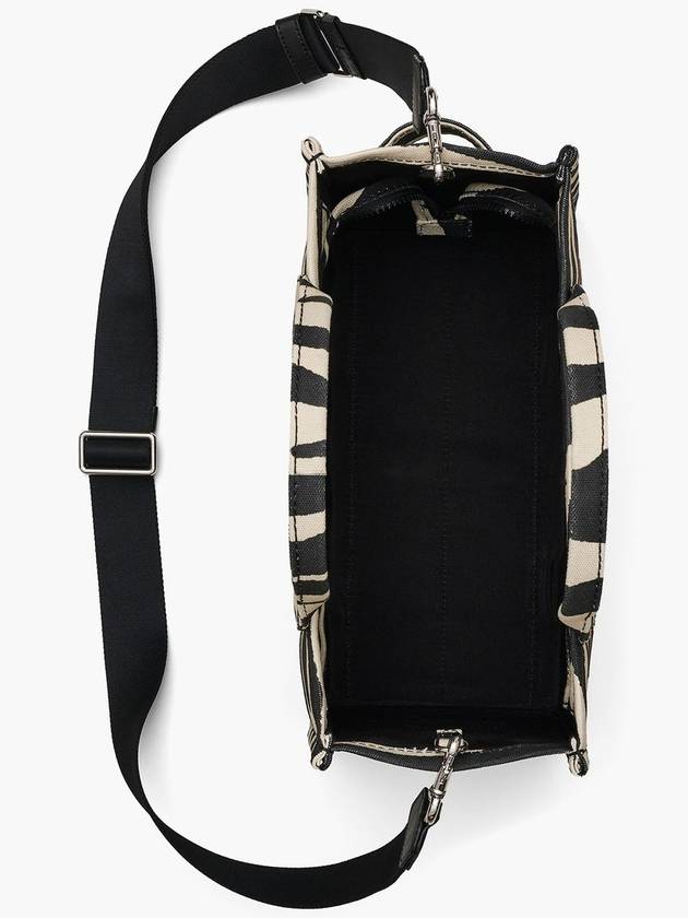 Zebra Canvas The Medium Tote Black White - MARC JACOBS - BALAAN 4