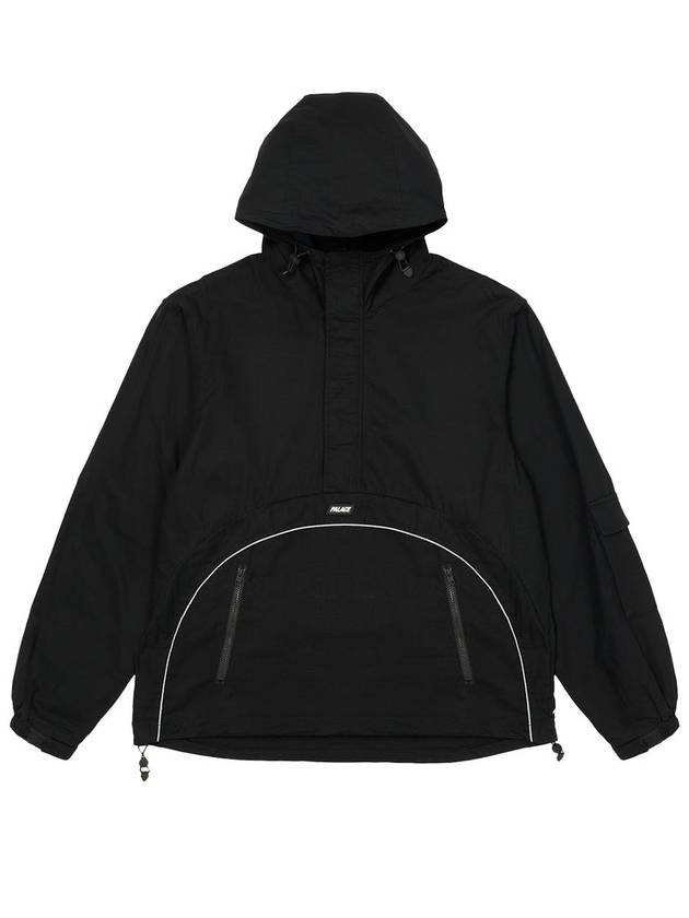 Deflector 1 2 Zip Jacket Black - PALACE - BALAAN 1