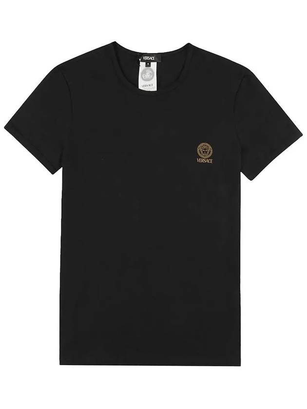 Medusa Logo Print Under Short Sleeve T-Shirt Black - VERSACE - BALAAN 5