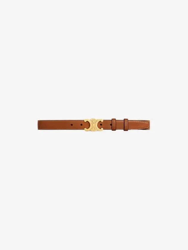 Triomphe Calfskin Medium Belt Tan - CELINE - BALAAN 5