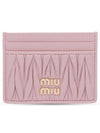 Materasse Nappa Leather Card Wallet Alabaster Pink - MIU MIU - BALAAN 5