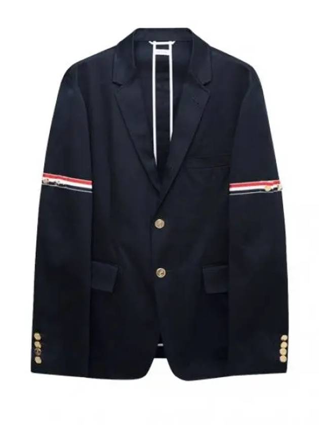 RWB arm banding unconstructed classic fit cotton twill jacket - THOM BROWNE - BALAAN 1