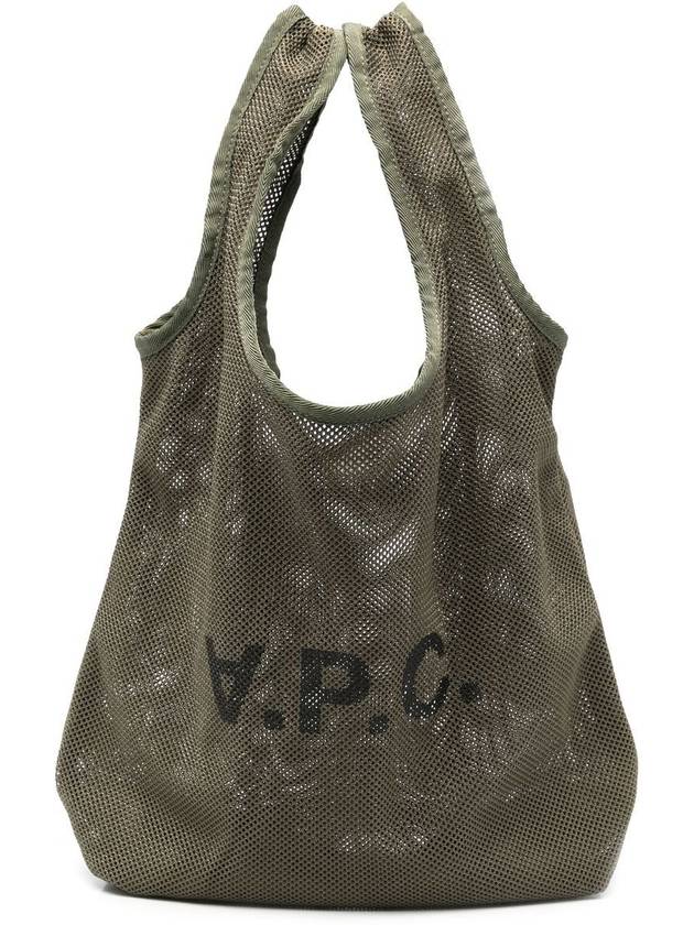 Logo Rebound Mesh Tote Bag Green - A.P.C. - BALAAN 2