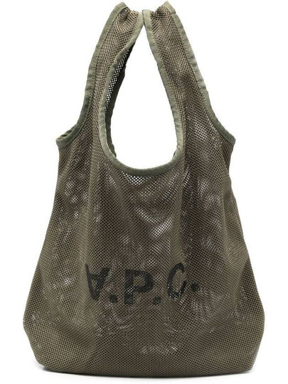 Logo Rebound Mesh Tote Bag Green - A.P.C. - BALAAN 2