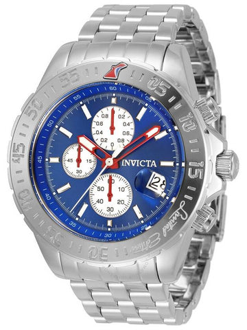 Invicta Aviator Alarm Chronograph Quartz Blue Dial Men's Watch 33501 - INVICTA - BALAAN 1