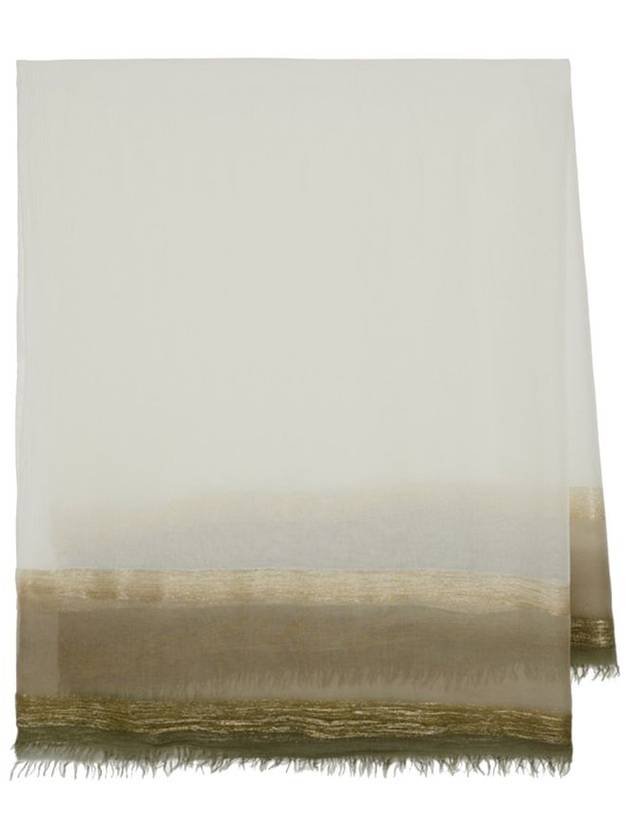 Lurex Fringe Modal Muffler White - FABIANA FILIPPI - BALAAN 3