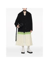 Contrast Hem Single Coat Black - JIL SANDER - BALAAN 4