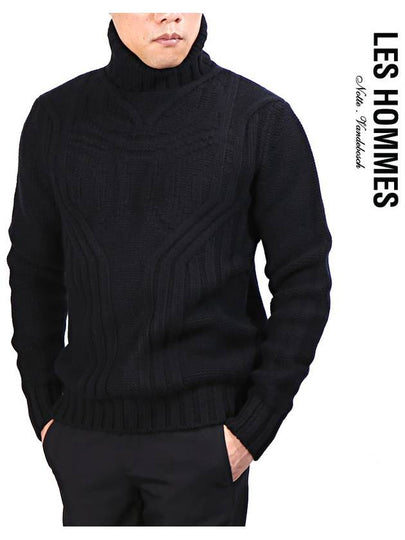 wool turtleneck black - LES HOMMES - BALAAN 2