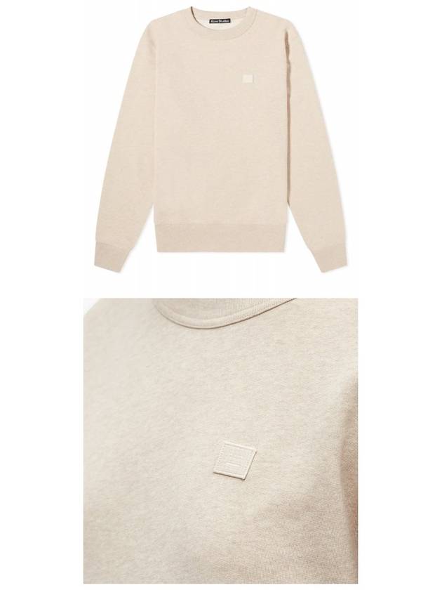 Face Patch Sweatshirt Oatmeal - ACNE STUDIOS - BALAAN 5