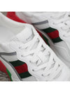 Web Rhyton Oversole Low Top Sneakers White - GUCCI - BALAAN 8