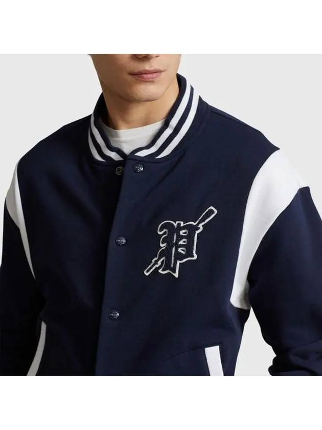 Accent Patch Bomber Jacket Navy - POLO RALPH LAUREN - BALAAN 8