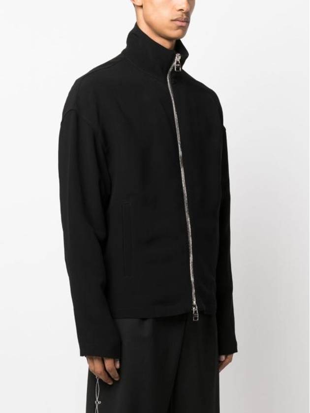 Stand Collar Zip-Up Jacket Black - ALEXANDER MCQUEEN - BALAAN 5