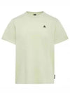 Satellite Logo Detail Crew Neck Short Sleeve T-Shirt Light Green - MOOSE KNUCKLES - BALAAN 2