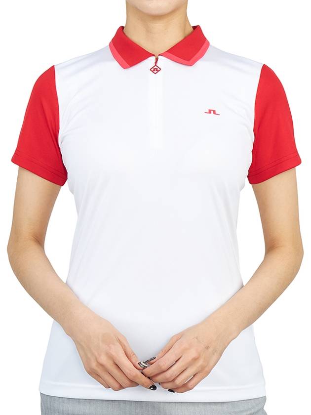 Women's Antonia Golf PK Shirt White - J.LINDEBERG - BALAAN 6